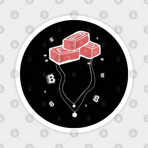 Blockchain Crypto Fun Metaphor Magnet by Elysian Alcove